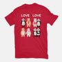 Bear Love Is Love-Womens-Basic-Tee-tobefonseca