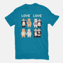 Bear Love Is Love-Womens-Basic-Tee-tobefonseca