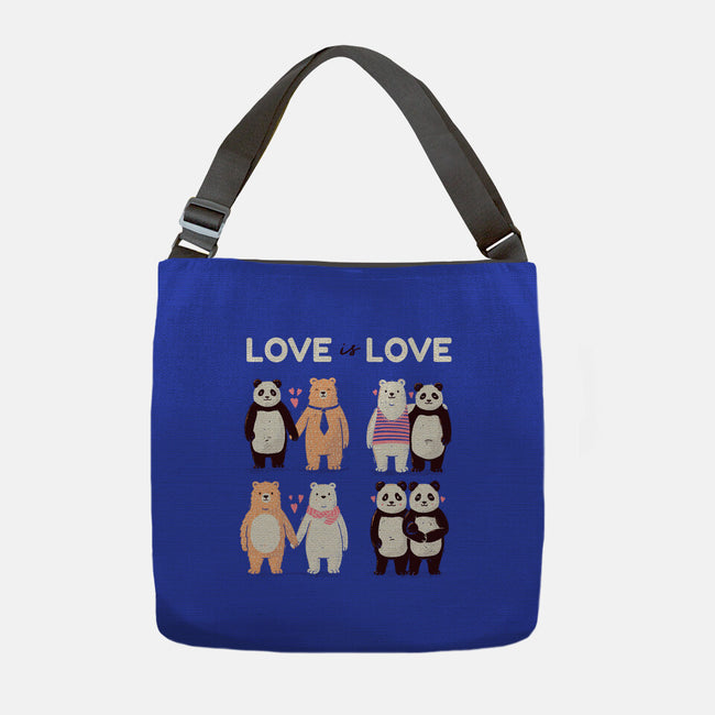 Bear Love Is Love-None-Adjustable Tote-Bag-tobefonseca