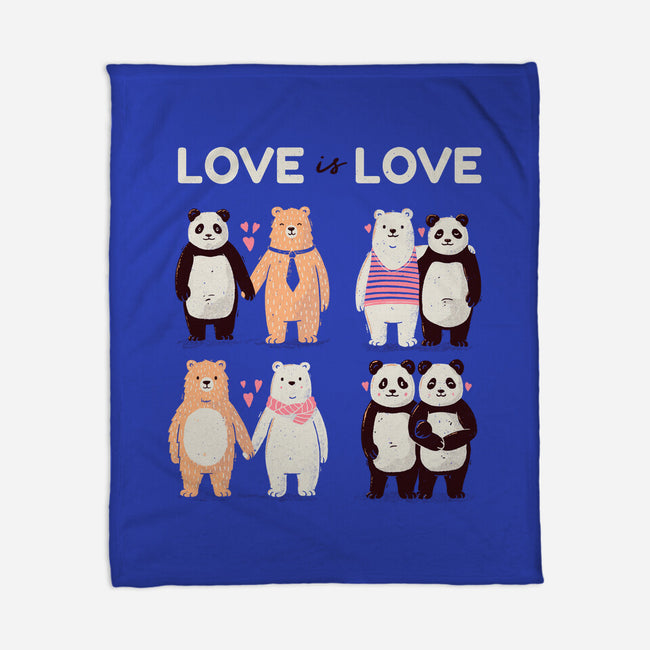 Bear Love Is Love-None-Fleece-Blanket-tobefonseca