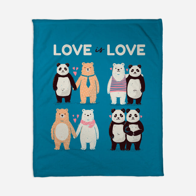 Bear Love Is Love-None-Fleece-Blanket-tobefonseca