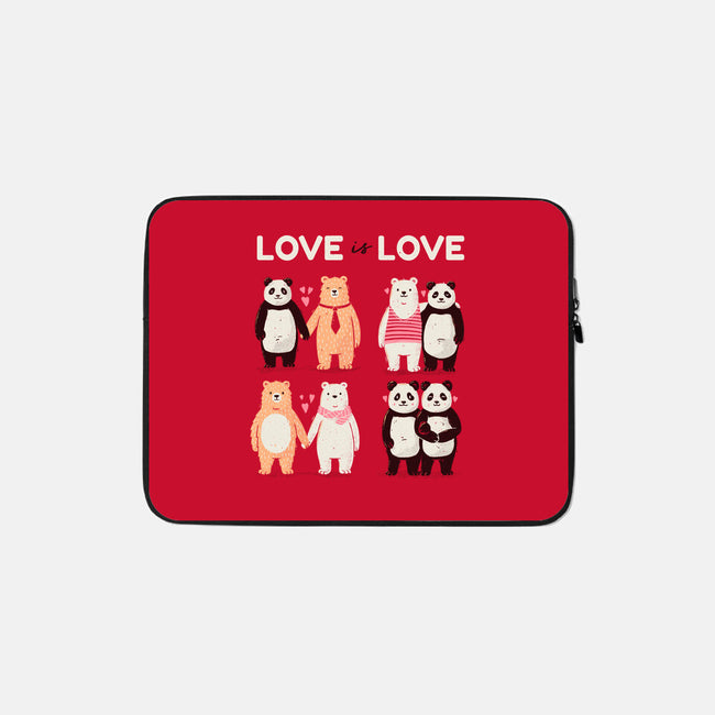 Bear Love Is Love-None-Zippered-Laptop Sleeve-tobefonseca