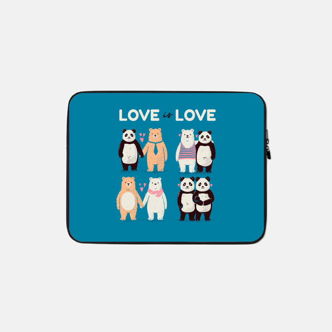 Bear Love Is Love-None-Zippered-Laptop Sleeve-tobefonseca