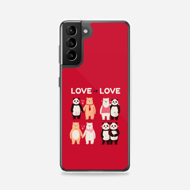 Bear Love Is Love-Samsung-Snap-Phone Case-tobefonseca