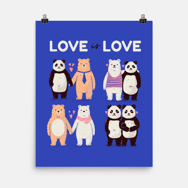Bear Love Is Love-None-Matte-Poster-tobefonseca