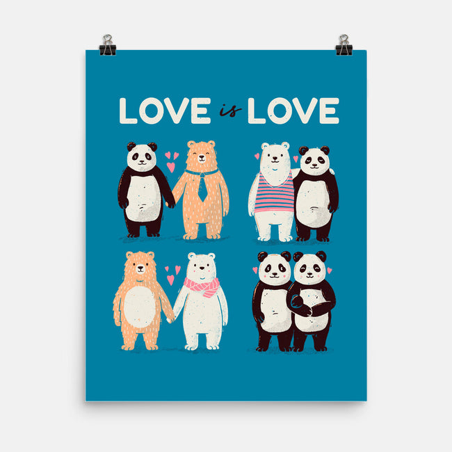 Bear Love Is Love-None-Matte-Poster-tobefonseca