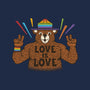 Love Is Love Pride Bear-Youth-Basic-Tee-tobefonseca