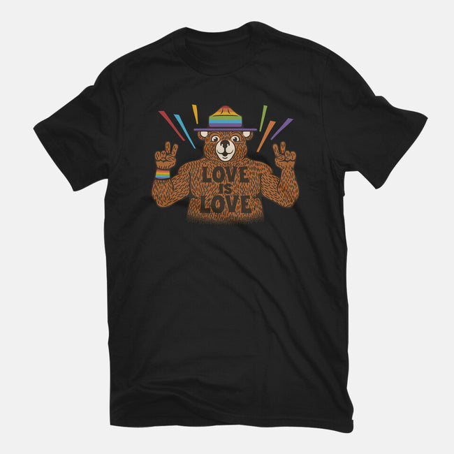 Love Is Love Pride Bear-Mens-Premium-Tee-tobefonseca