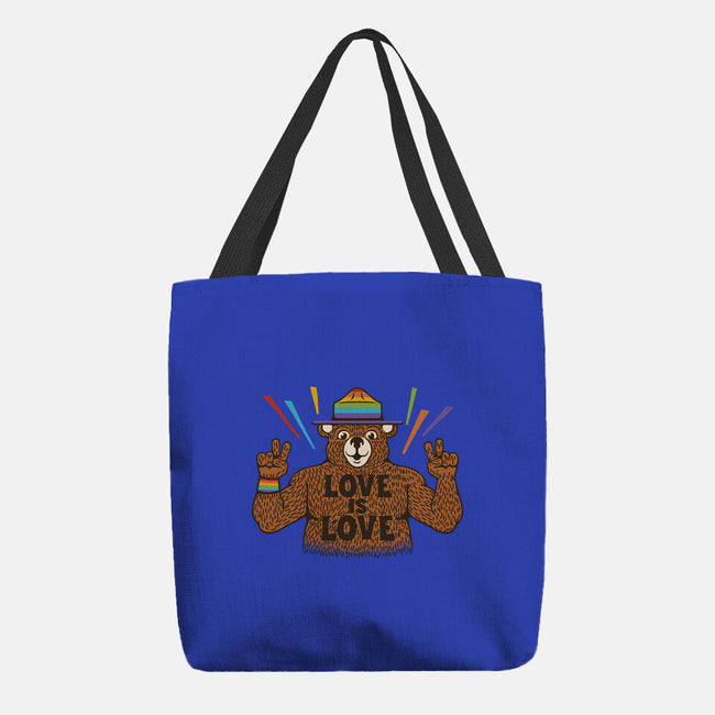 Love Is Love Pride Bear-None-Basic Tote-Bag-tobefonseca