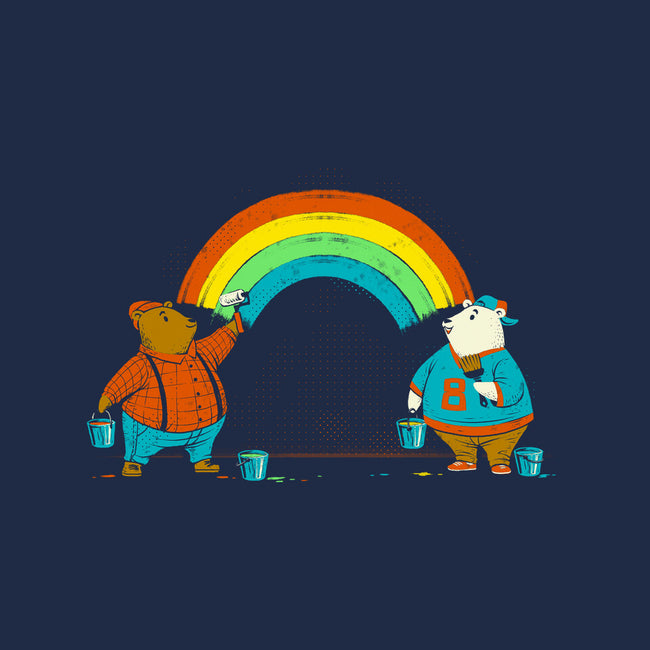 Love Is Love Rainbow Bear-Mens-Basic-Tee-tobefonseca