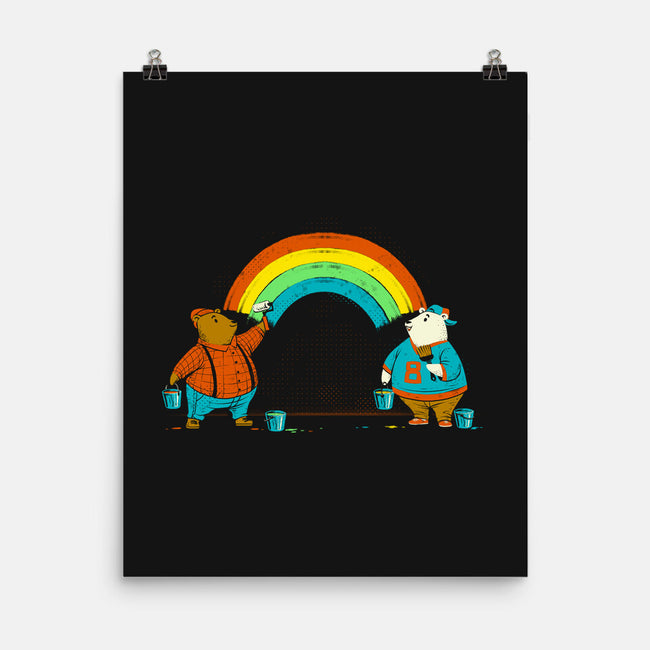 Love Is Love Rainbow Bear-None-Matte-Poster-tobefonseca