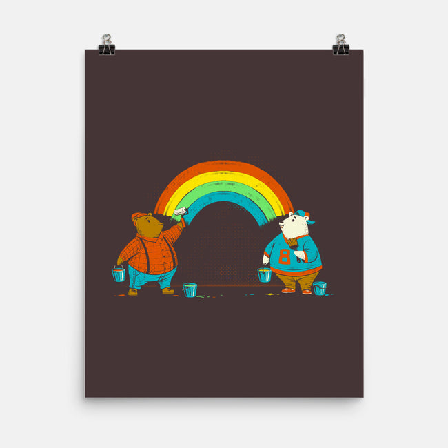 Love Is Love Rainbow Bear-None-Matte-Poster-tobefonseca