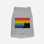 Peeking Cat Rainbow Pride Flag-Dog-Basic-Pet Tank-tobefonseca