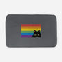 Peeking Cat Rainbow Pride Flag-None-Memory Foam-Bath Mat-tobefonseca