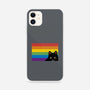 Peeking Cat Rainbow Pride Flag-iPhone-Snap-Phone Case-tobefonseca