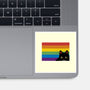 Peeking Cat Rainbow Pride Flag-None-Glossy-Sticker-tobefonseca