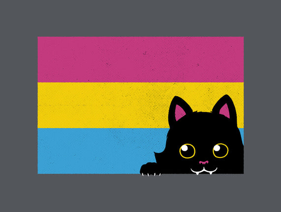 Peeking Cat Pan Flag