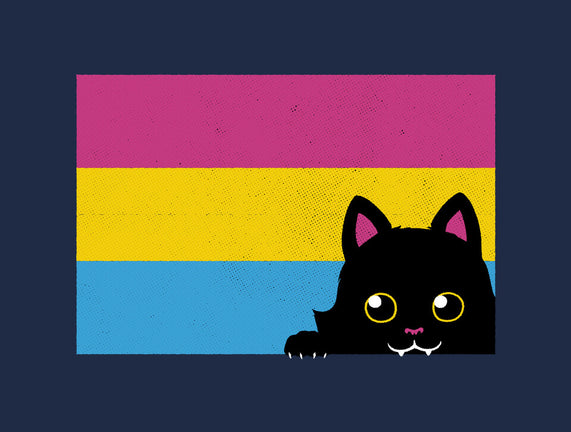 Peeking Cat Pan Flag