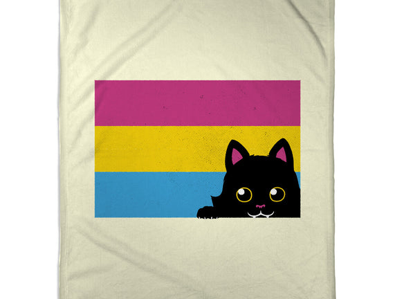 Peeking Cat Pan Flag