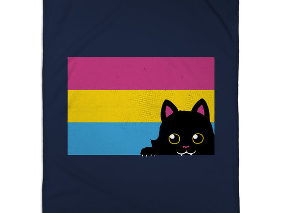 Peeking Cat Pan Flag