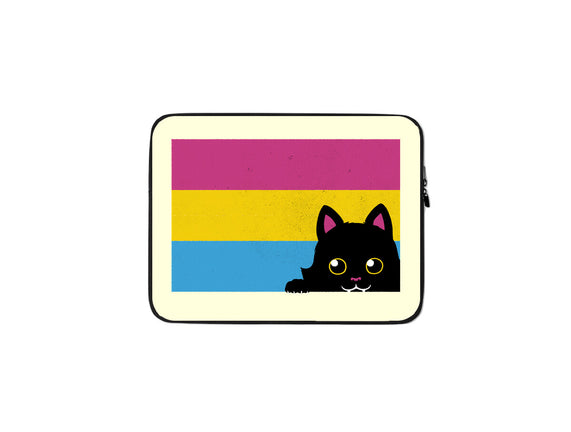 Peeking Cat Pan Flag