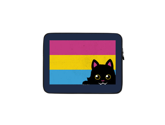 Peeking Cat Pan Flag