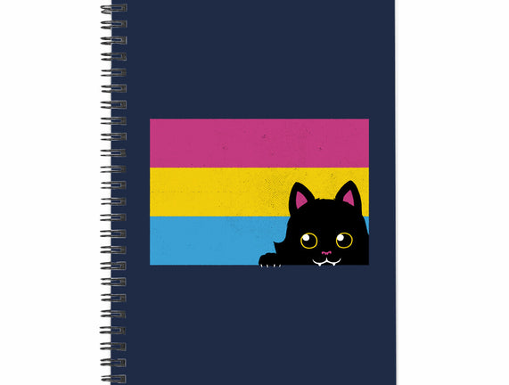 Peeking Cat Pan Flag