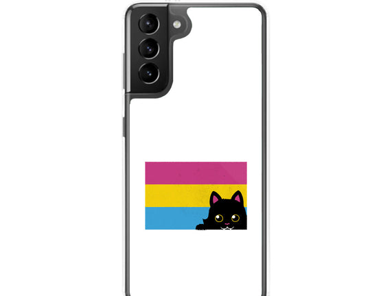 Peeking Cat Pan Flag