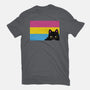 Peeking Cat Pan Flag-Unisex-Basic-Tee-tobefonseca