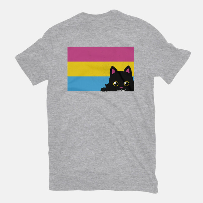 Peeking Cat Pan Flag-Youth-Basic-Tee-tobefonseca