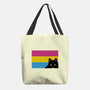 Peeking Cat Pan Flag-None-Basic Tote-Bag-tobefonseca