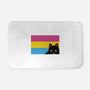 Peeking Cat Pan Flag-None-Memory Foam-Bath Mat-tobefonseca