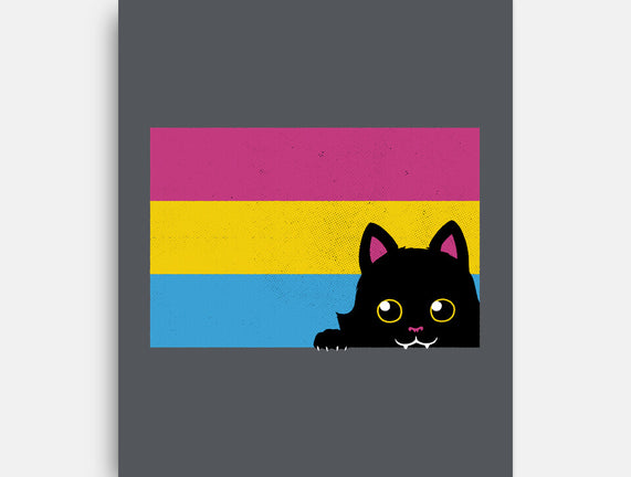 Peeking Cat Pan Flag