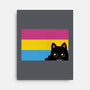 Peeking Cat Pan Flag-None-Stretched-Canvas-tobefonseca