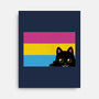 Peeking Cat Pan Flag-None-Stretched-Canvas-tobefonseca