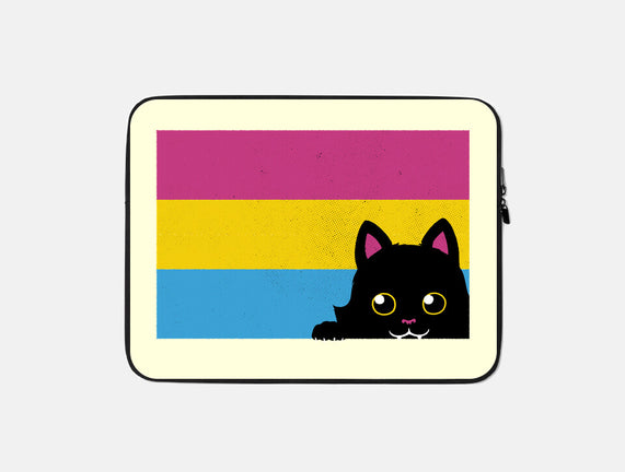 Peeking Cat Pan Flag