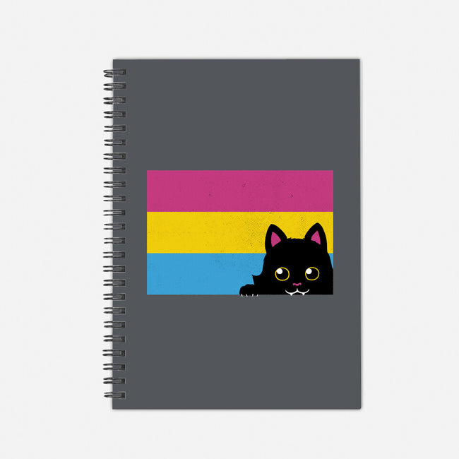 Peeking Cat Pan Flag-None-Dot Grid-Notebook-tobefonseca