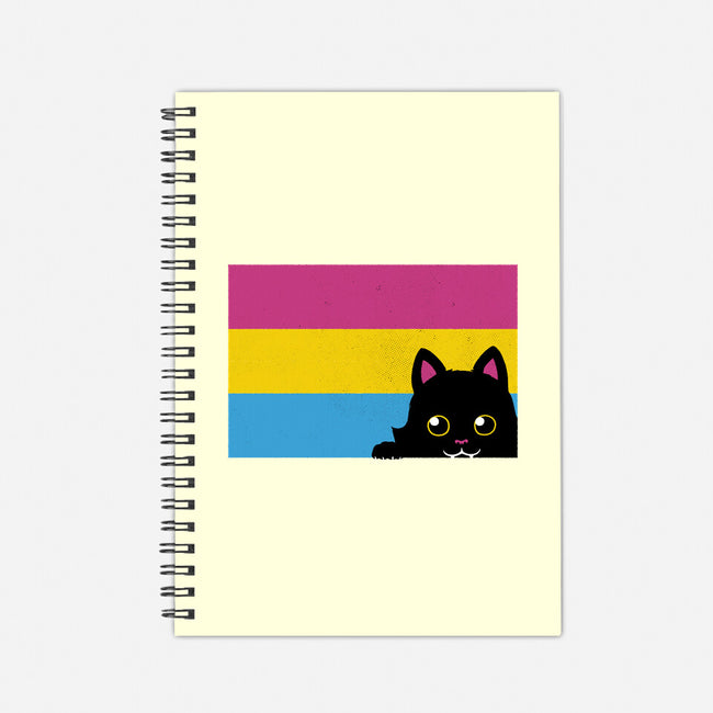 Peeking Cat Pan Flag-None-Dot Grid-Notebook-tobefonseca