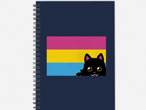 Peeking Cat Pan Flag