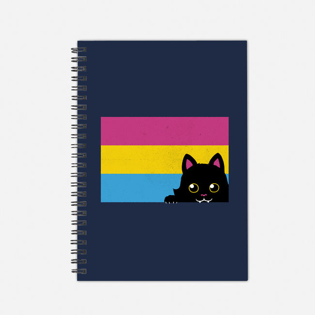 Peeking Cat Pan Flag-None-Dot Grid-Notebook-tobefonseca