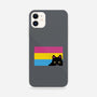 Peeking Cat Pan Flag-iPhone-Snap-Phone Case-tobefonseca