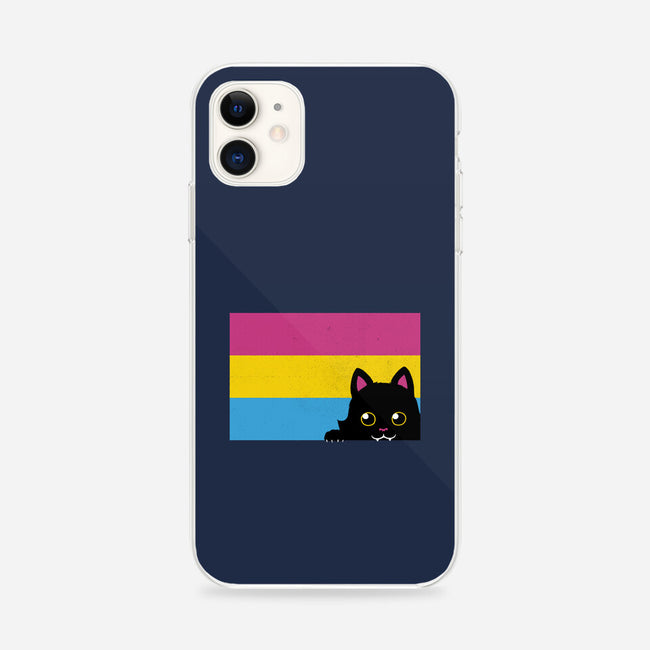 Peeking Cat Pan Flag-iPhone-Snap-Phone Case-tobefonseca