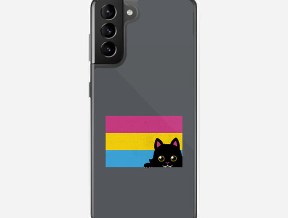 Peeking Cat Pan Flag