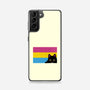 Peeking Cat Pan Flag-Samsung-Snap-Phone Case-tobefonseca