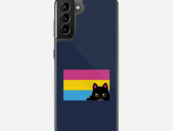 Peeking Cat Pan Flag