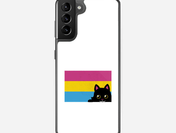 Peeking Cat Pan Flag