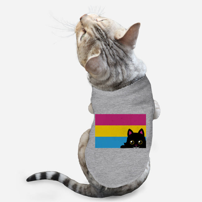 Peeking Cat Pan Flag-Cat-Basic-Pet Tank-tobefonseca