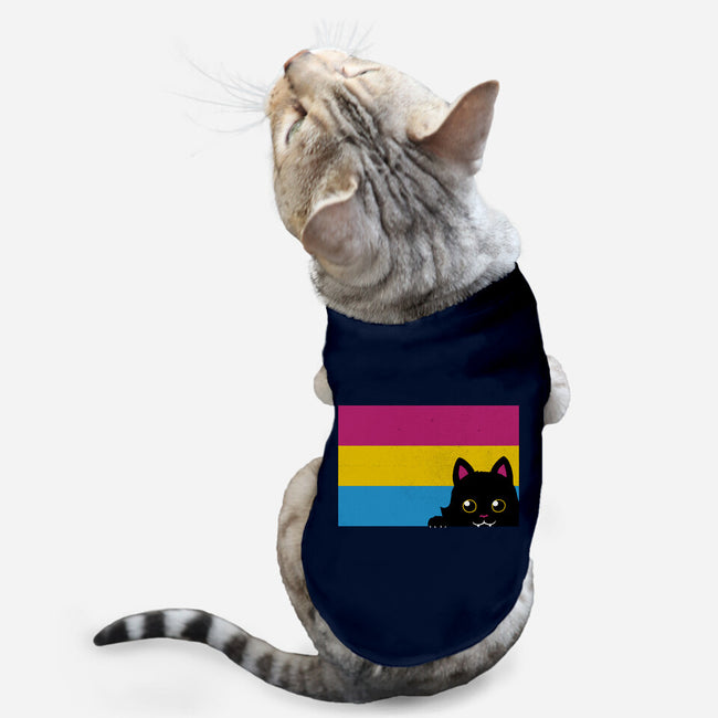 Peeking Cat Pan Flag-Cat-Basic-Pet Tank-tobefonseca