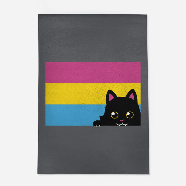 Peeking Cat Pan Flag-None-Indoor-Rug-tobefonseca