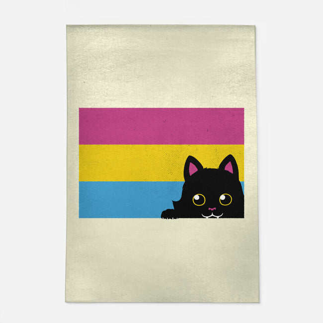 Peeking Cat Pan Flag-None-Indoor-Rug-tobefonseca